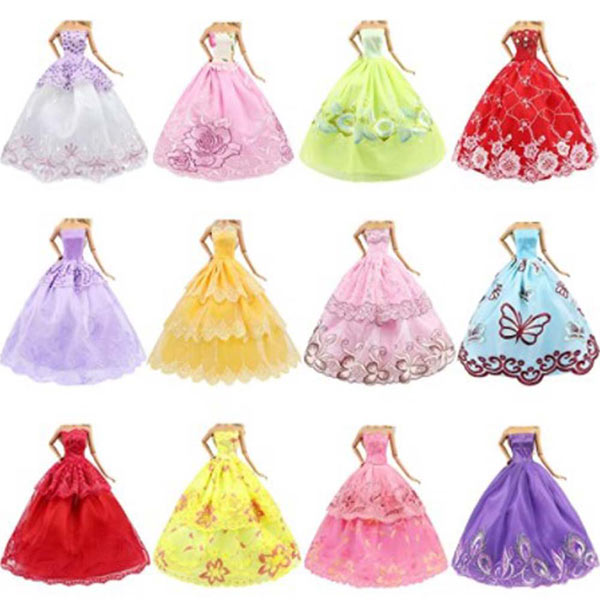 30cm Barbie doll Wed Dresses