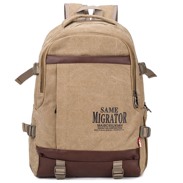 Canvas backpack for travel women