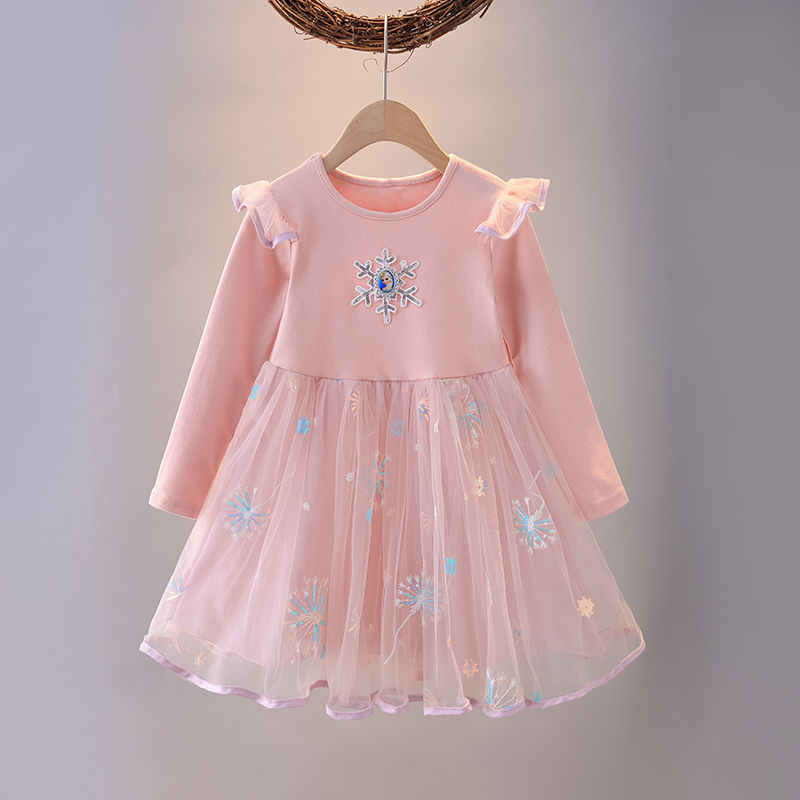 3-10Year Little Priness Girls Dress Autumn SGTQ22025