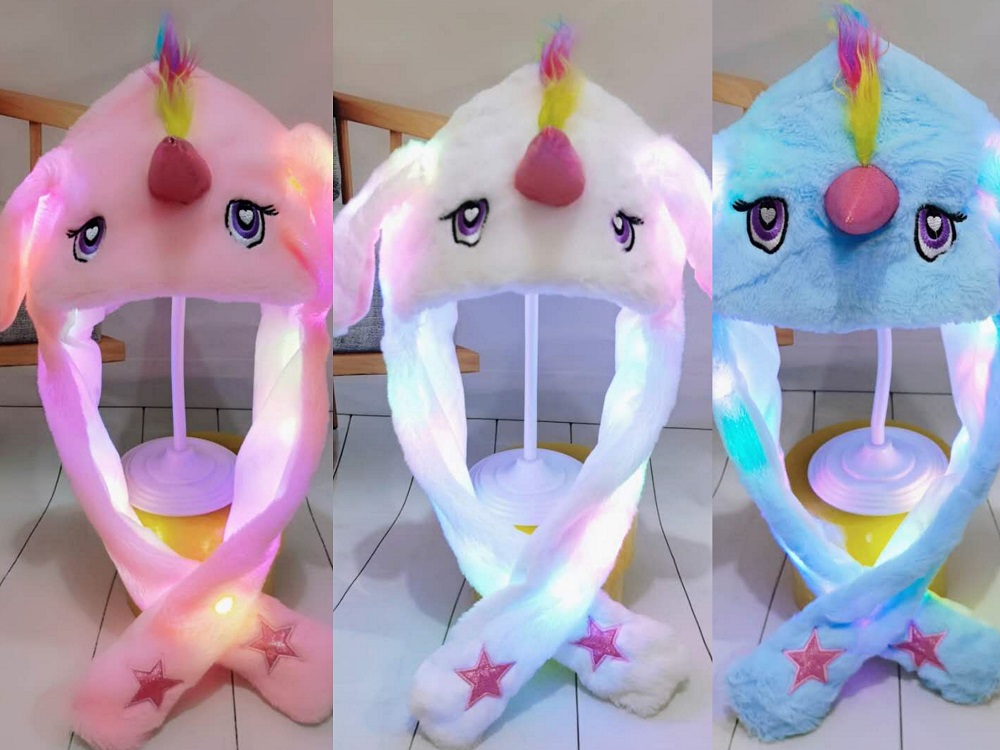 Unicorn Led Light Plush Hats DSTMZ2116A